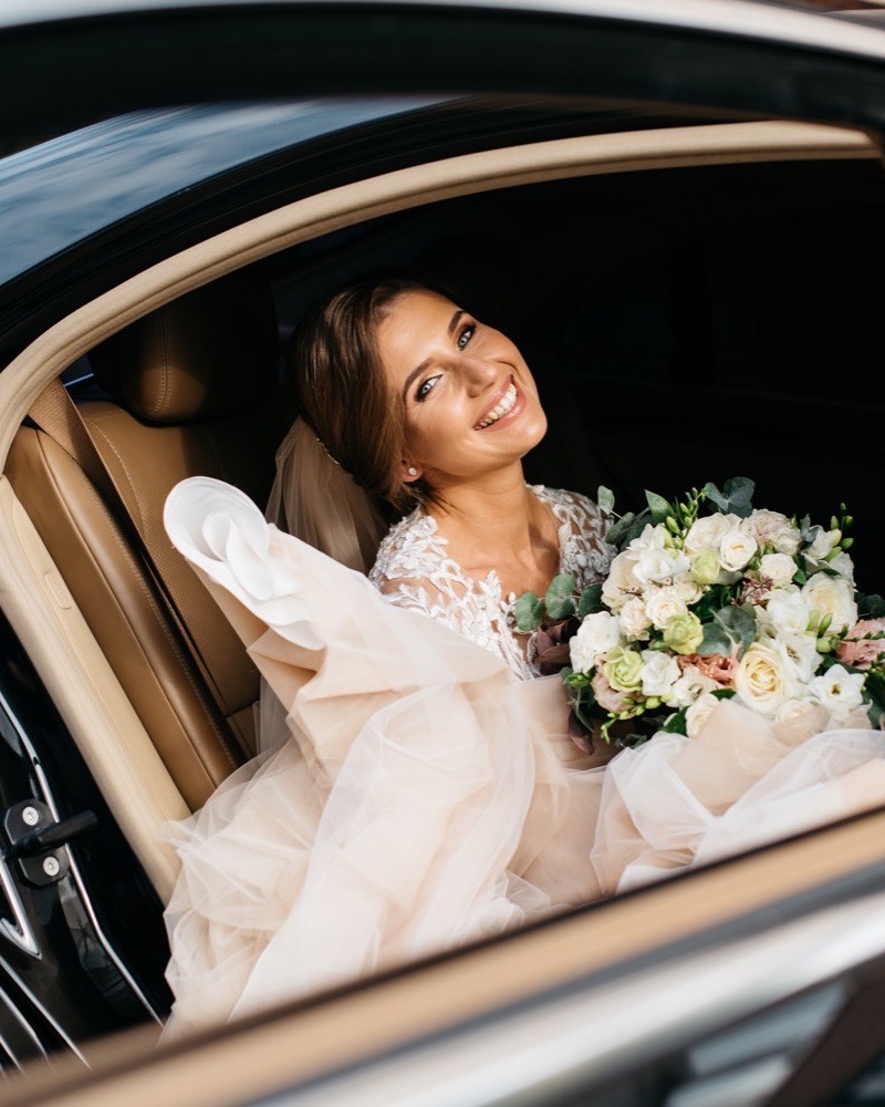 Bouquet de mariée aux fleurs pastel — galerie photo de mariage